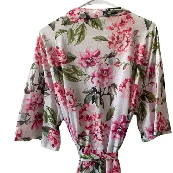 Show Me Your Mumu Pink and Green Brie Floral Robe - One Size 🌸🌿🌸 - Picture 9 of 13